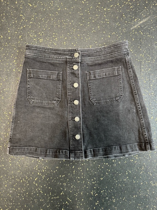 Madewell Dresses & Skirts - Madewell Black Button-Front Denim Mini Skirt